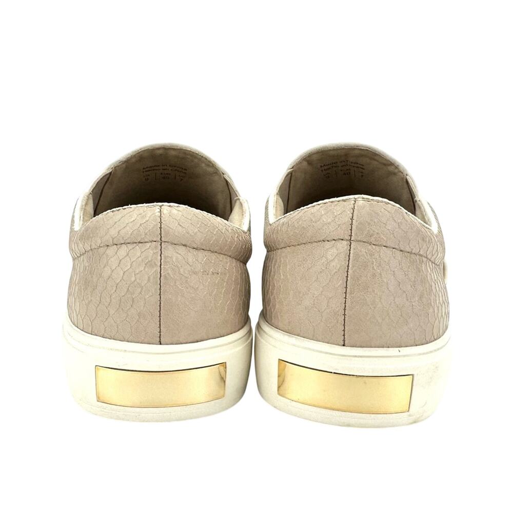 Aldo Jille Slip-On Sneaker Size 9 Mauve Pink Faux Leather Low Platform Embossed - Picture 14 of 14